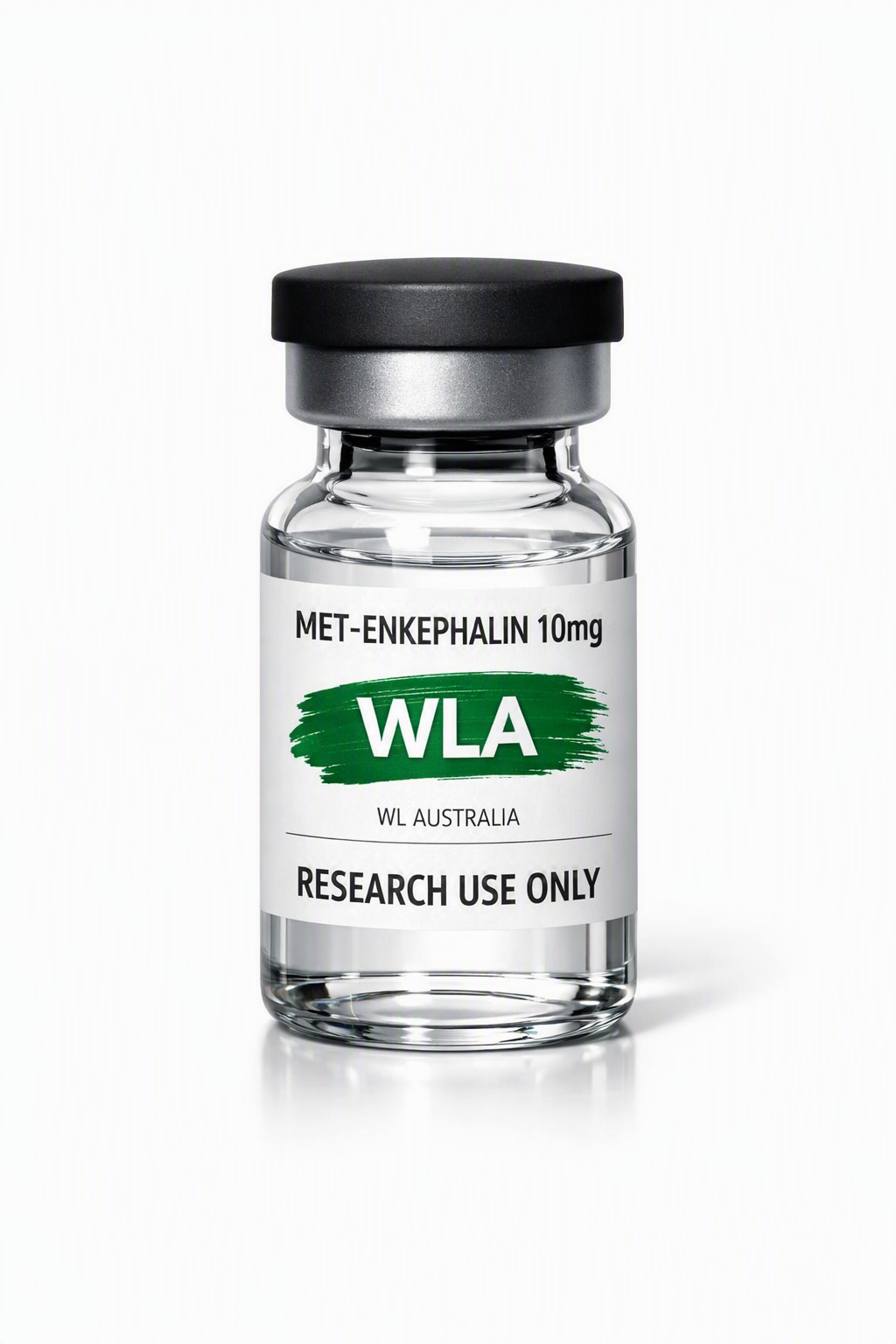Met-Enkephalin 10 mg research peptide vial for direct comparison