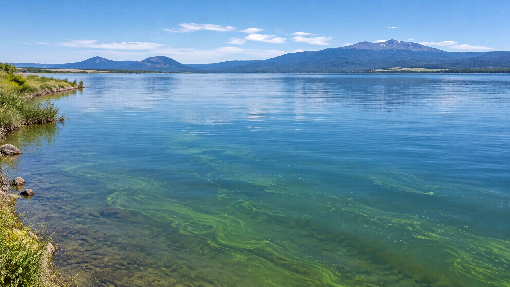 Upper Klamath Lake in Oregon, the natural environment associated with Aphanizomenon flos-aquae