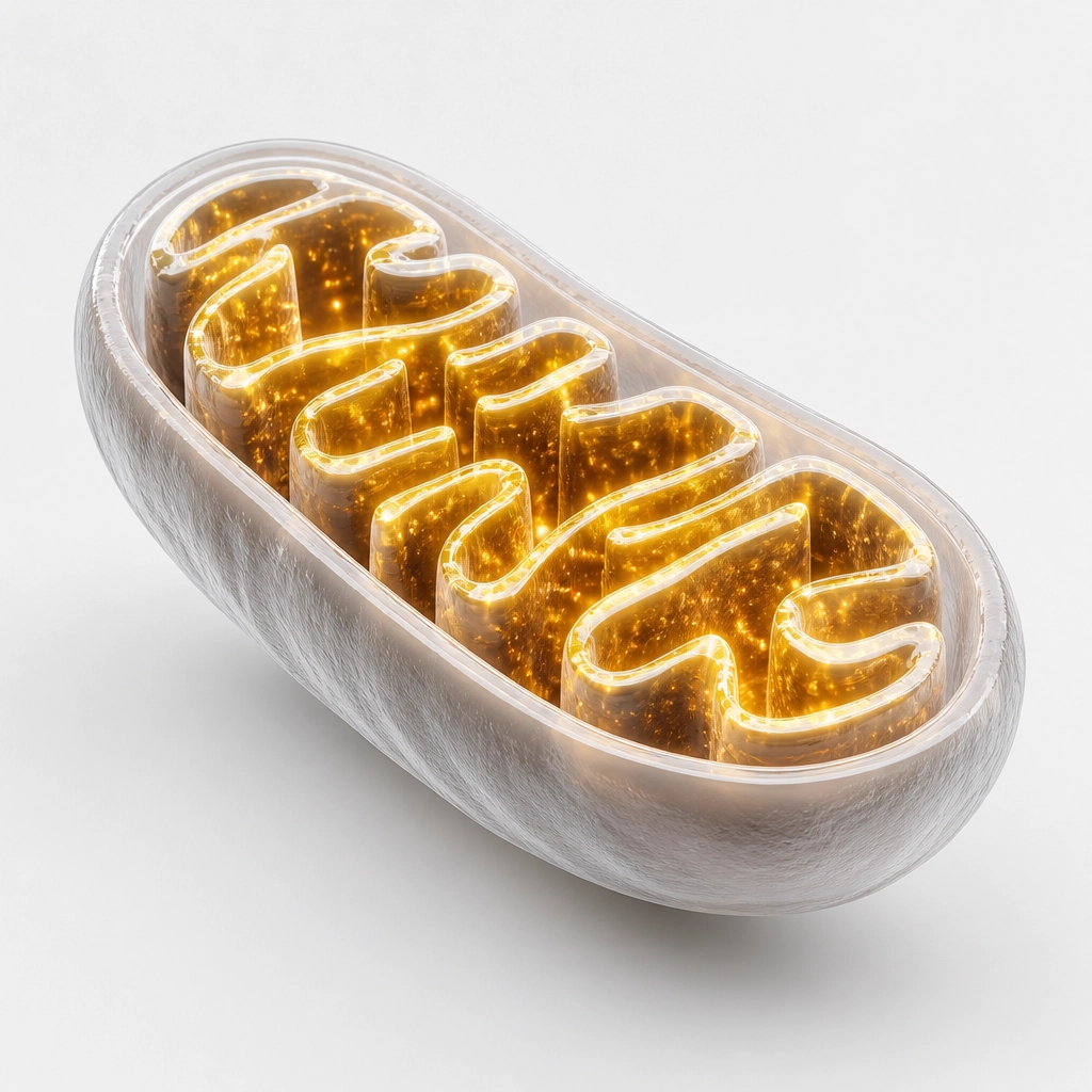 ATP production and mitochondrial energy research concept
